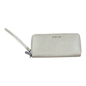 Michael Kors Silver Wristlet Wallet